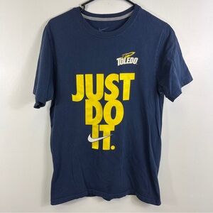 Toledo Rockets Just Do It TSHIRT Nike Sz Small Navy Blue College University